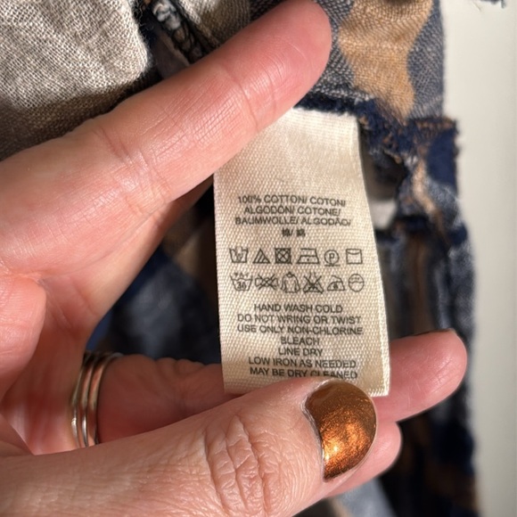 Free People Peppy Plaid Oversized Button Down Shirt Size XS Cabincore - Picture 7 of 8